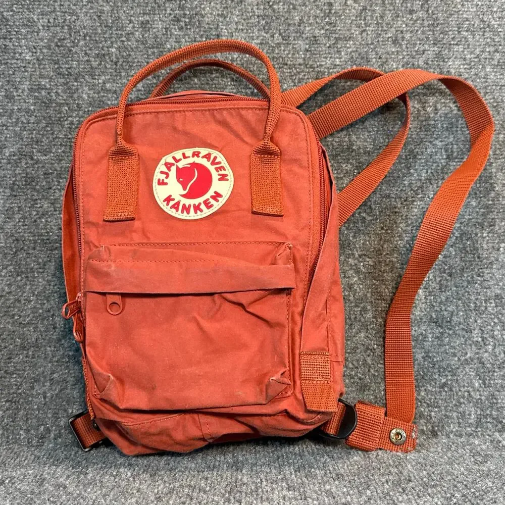 Fjallraven Kanken Mini Backpack Spicy Orange Small Travel Daypack Book Bag OS